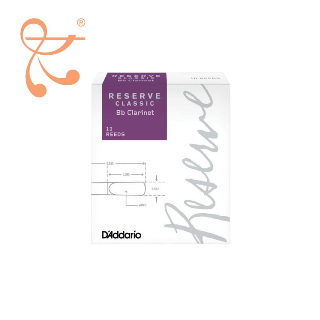 D'Addario Bb Clarinet Reed - Reserve Classic - Box of 10