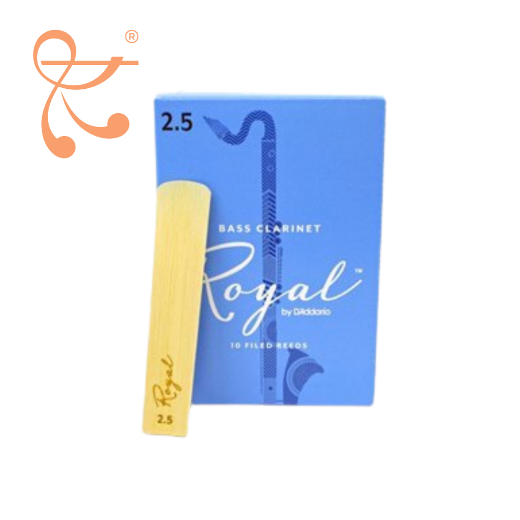 Rico Royal Bass Clarinet Reed - Loose Pack - 2.5/ 3.0