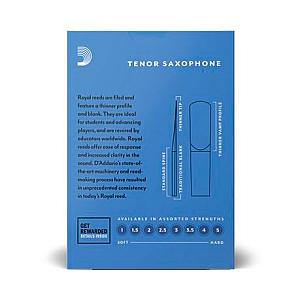 Rico Royal Tenor Saxophone Reed - Box of 10 - 2.5/ 3.0
