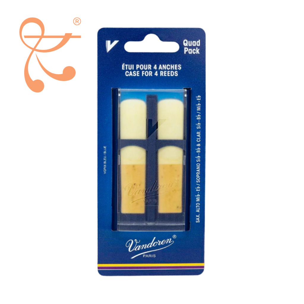 Vandoren Eb/Bb Clarinet and Alto/Soprano Saxophone Reed Case - 4 Reeds