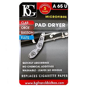 BG Pad Dryer for Flute, Clarinet, Saxophone, Oboe, Bassoon - Small/Large