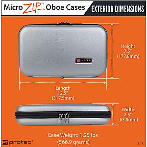 Protec Oboe Case - Micro Zip ABS
