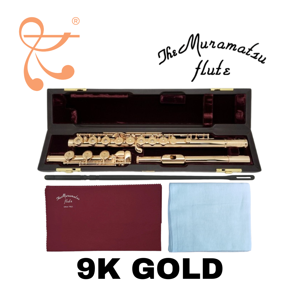 New Muramatsu Flute, Professional Model 9K Gold