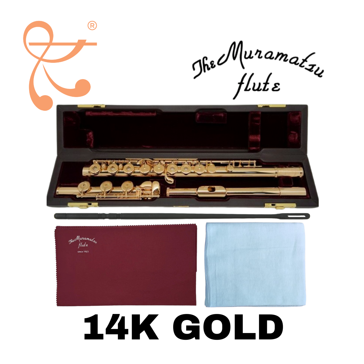 New Muramatsu Flute, Professional Model 14K Gold