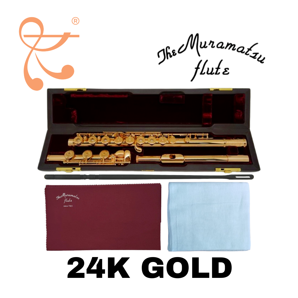 New Muramatsu Flute, Professional Model 24K Gold