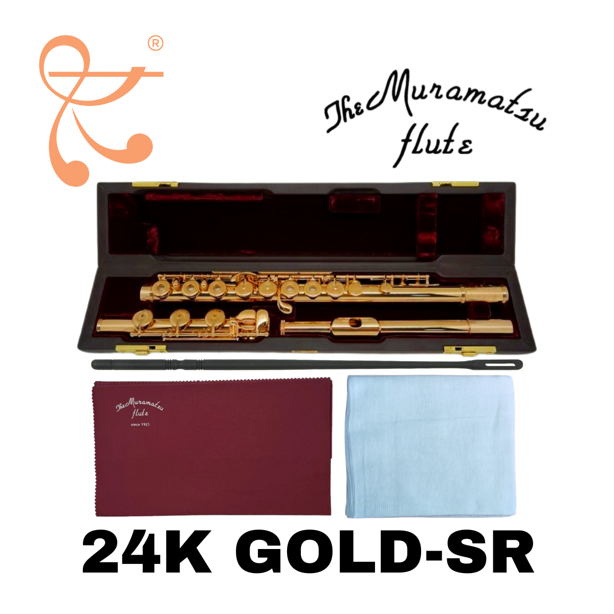New Muramatsu Flute, Professional Model 24K Gold-SR