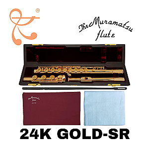 New Muramatsu Flute, Professional Model 24K Gold-SR