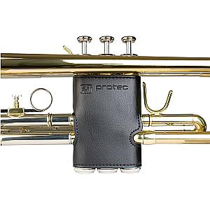 Protec Trumpet Valve Guard - Leather Black