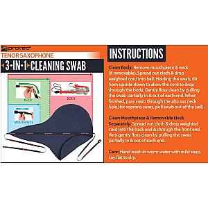 Protec 3-In-1 Tenor Saxaphone Swab (Body, Neck & Mouthpiece)