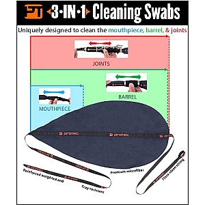 Bb & A Clarinet 3-in-1 Microfiber Swab