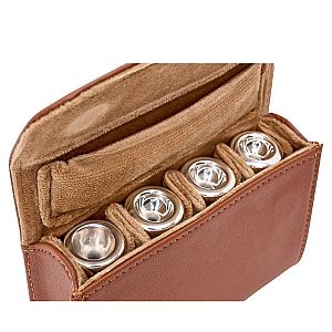 Protec 4-Piece Trumpet Mouthpiece Pouch (Black/ Cocoa)- INGO
