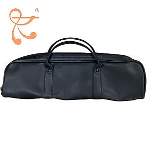 Flute Leather Case Cover - C-Foot/B-Foot - Black/Brown