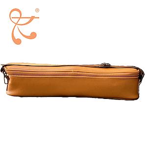 Flute Leather Case Cover - C-Foot/B-Foot - Black/Brown