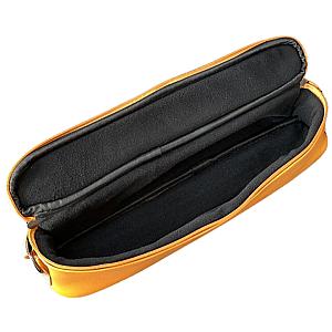 Flute Leather Case Cover - C-Foot/B-Foot - Black/Brown