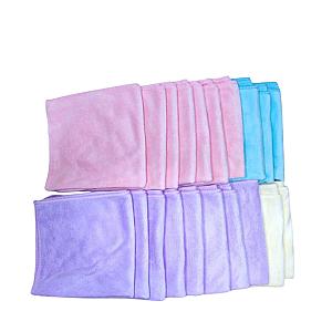 Universal Music Instrument Cleaning Cloth (13''x13'') - Pink/Purple/Blue/Yellow