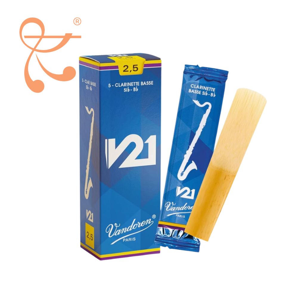 Vandoren V21 Bass Clarinet Reed - Box of 5/ Loose Pack