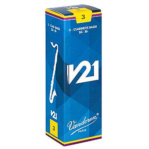Vandoren V21 Bass Clarinet Reed - Box of 5/ Loose Pack